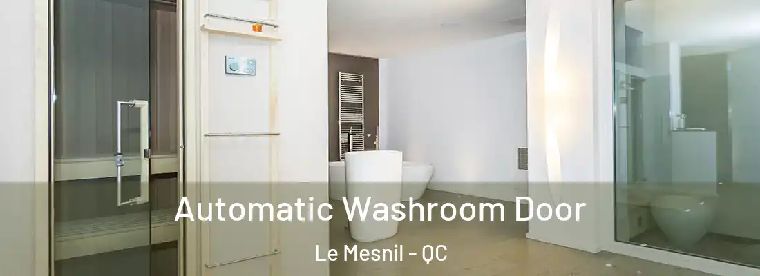  Automatic Washroom Door Le Mesnil - QC