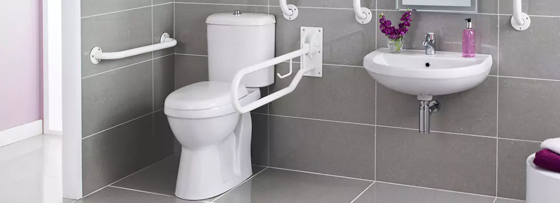 Modern Handicap Bathroom Solutions with Safety Features in Saint-Sacrement, QC