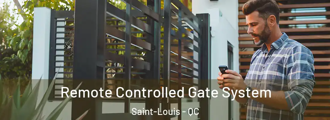  Remote Controlled Gate System Saint-Louis - QC