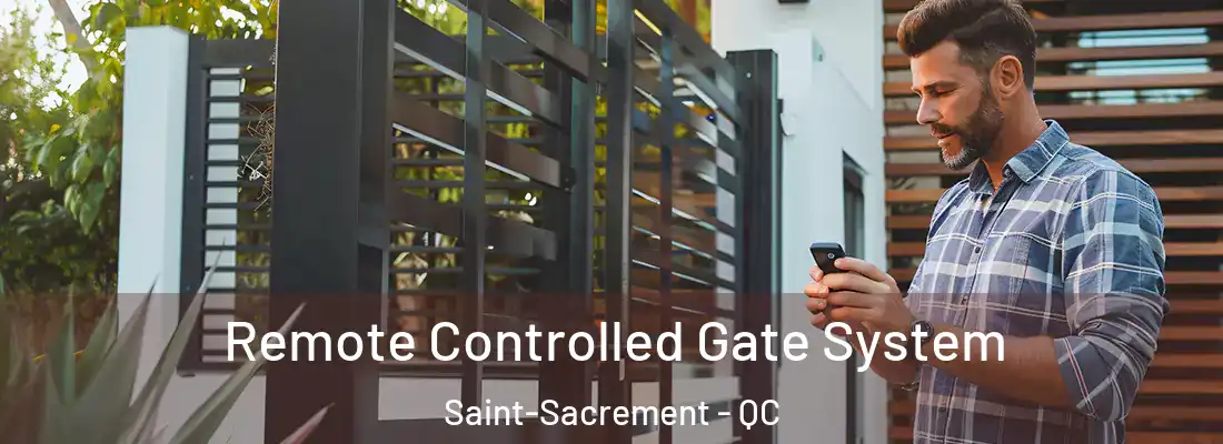  Remote Controlled Gate System Saint-Sacrement - QC